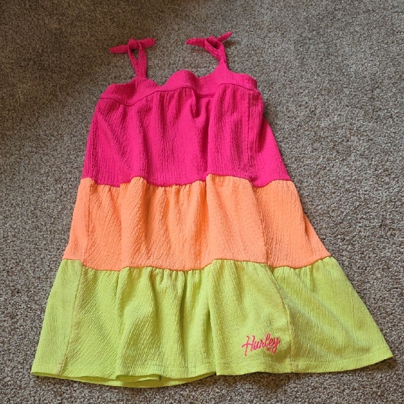 Girls Clothing Set Size 10/12  Adidas Gray Shirt and Vibrant Dresses - Picture 4 of 6